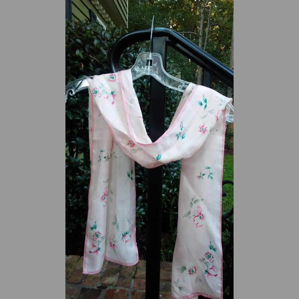 Talbots 100% silk long scarf